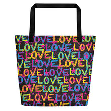 Load image into Gallery viewer, Love on Stars Beach Bag