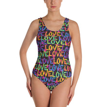 Load image into Gallery viewer, Love on Stars Women&#39;s One-Piece Swimsuit