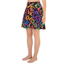 Load image into Gallery viewer, Love on Stars Women&#39;s Skater Skirt