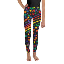 Load image into Gallery viewer, Love All Colors on Black Kid&#39;s/Youth Leggings