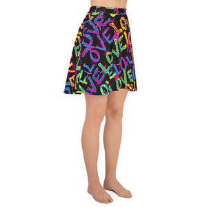 Love on Stars Women's Skater Skirt