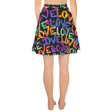 Load image into Gallery viewer, Love on Stars Women&#39;s Skater Skirt