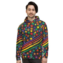 Load image into Gallery viewer, Love All Colors on Black Unisex Hoodie