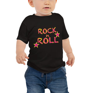 Rock n Roll & Up Down Stars Baby Jersey Short Sleeve Tee