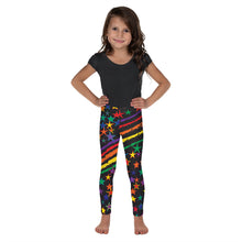 Load image into Gallery viewer, Love All Colors on Black Kid&#39;s Leggings