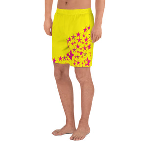 Summer Stars Men's Athletic Long Shorts