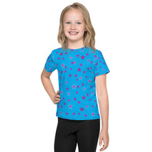 Load image into Gallery viewer, Aqua Sky Pink Stars Kid&#39;s T-Shirt