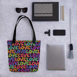 Love On Stars Tote Bag