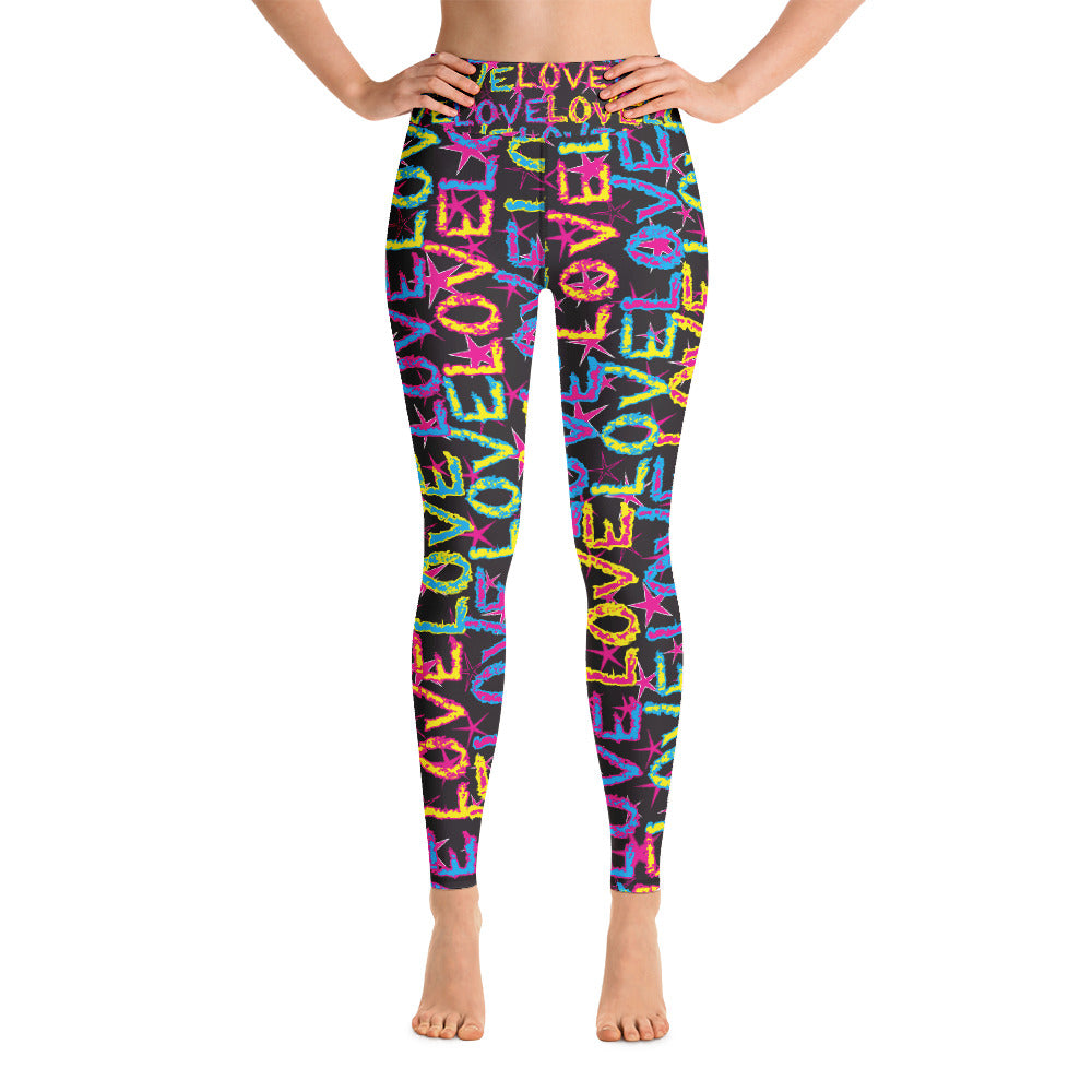 Love On Stars Women's Yoga Leggings