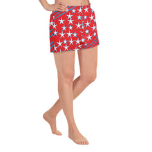 Load image into Gallery viewer, Stars &amp; Stripes Women&#39;s Athletic Short Shorts