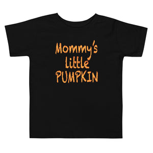 Z10Hallo Mommy's Little Pumpkin Family Halloween Toddler Short Sleeved Cotton Tee