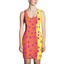 Load image into Gallery viewer, Big Pop Simple Stars Women&#39;s Fitted Dress