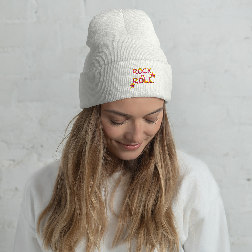 Rock n Roll & Up Down Stars Cuffed Beanie