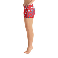 Load image into Gallery viewer, Stars &amp; Stripes Women&#39;s Aerobic Biker Shorts