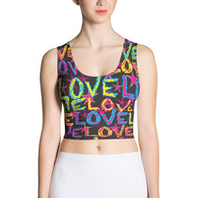 Load image into Gallery viewer, Love On Stars Women&#39;s Yoga Crop Top