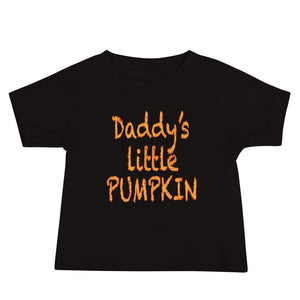 Z10 Daddy's Little Pumpkin Family Halloween Short Sleeved Cotton Baby Tee