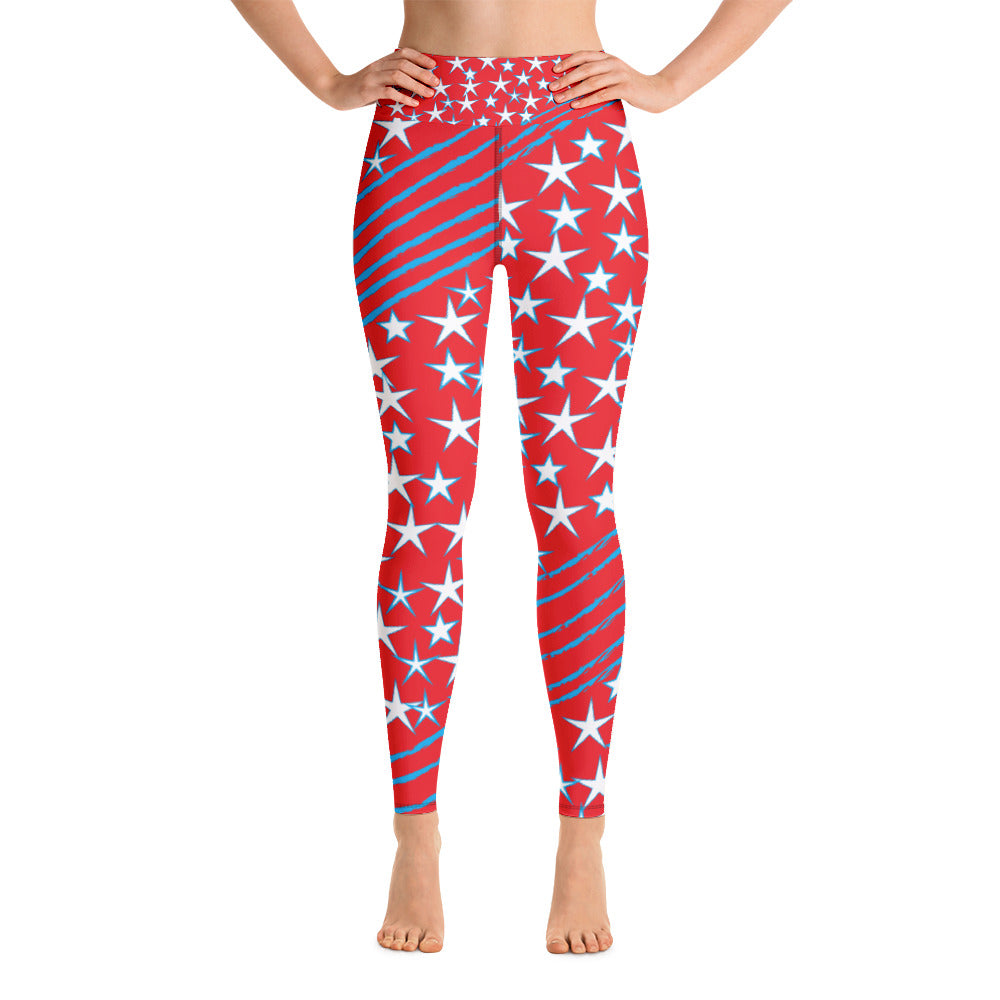 Stars & Stripes Women's Yoga Leggings