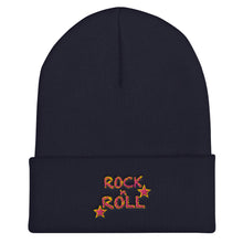 Load image into Gallery viewer, Rock n Roll &amp; Up Down Stars Cuffed Beanie