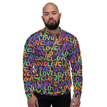 Load image into Gallery viewer, Love on Stars Unisex Bomber Jacket