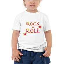 Load image into Gallery viewer, Rock n Roll &amp; Up Down Stars Toddler Short Sleeve Tee