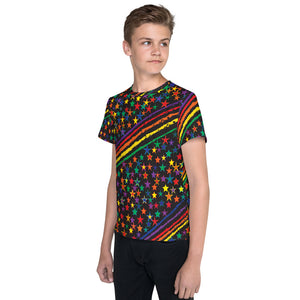 Love All Colors on Black Kid's/Youth T-Shirt