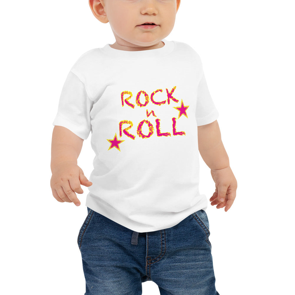 Rock n Roll & Up Down Stars Baby Jersey Short Sleeve Tee