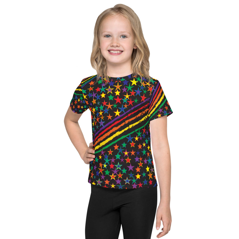 Love All Colors on Black Kid's T-Shirt