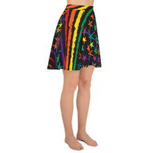 Load image into Gallery viewer, Love All Colors on Black Women&#39;s Skater Skirt