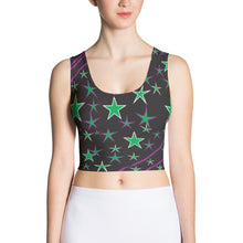 Load image into Gallery viewer, Night Sky Women&#39;s Yoga Crop Top