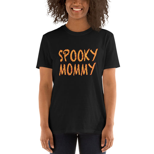 Z10Hallo Spooky Mommy Family Halloween Adult Short-Sleeve Unisex Cotton T-Shirt