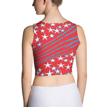 Load image into Gallery viewer, Stars &amp; Stripes Women&#39;s Yoga Crop Top