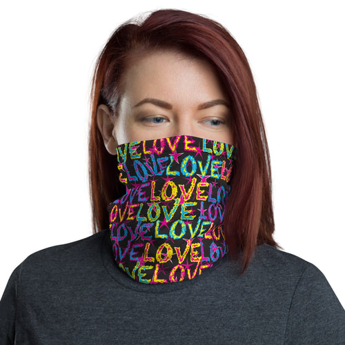 Love on Stars Unisex Neck Gaiter Face Mask