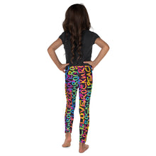 Load image into Gallery viewer, Peace, Love &amp; Rock n Roll on Stars Kid&#39;s Leggings