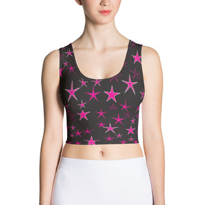 Pink Starlight Women's Yoga Crop Top