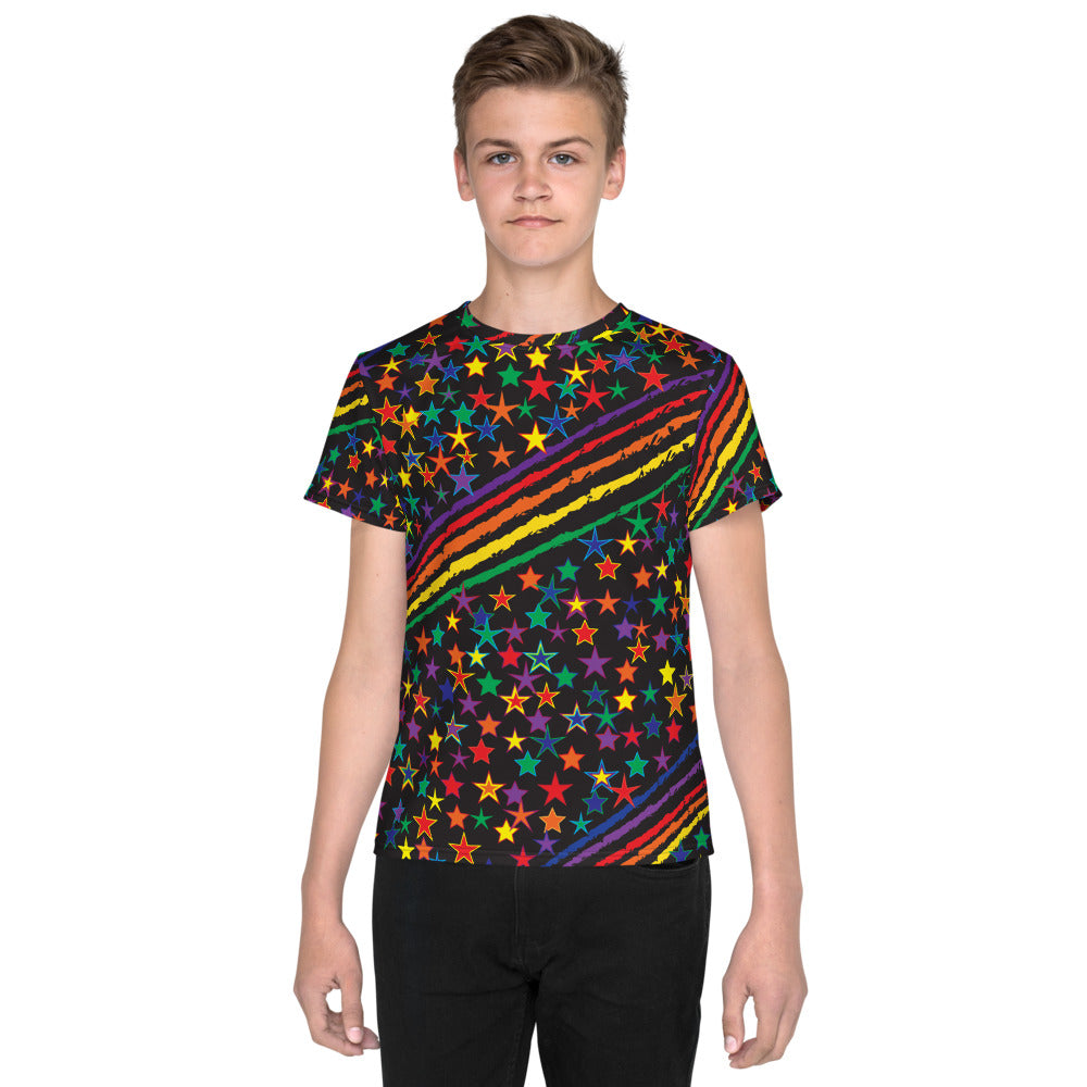 Love All Colors on Black Kid's/Youth T-Shirt