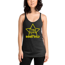 Load image into Gallery viewer, Free Spirit Born Wild in Yellow Women&#39;s Racerback Tank