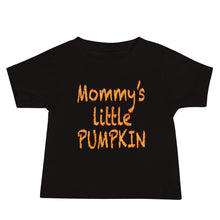 Load image into Gallery viewer, Z10Hallo Mommy&#39;s Little Pumpkin Family Halloween Short Sleeved Cotton Baby Tee