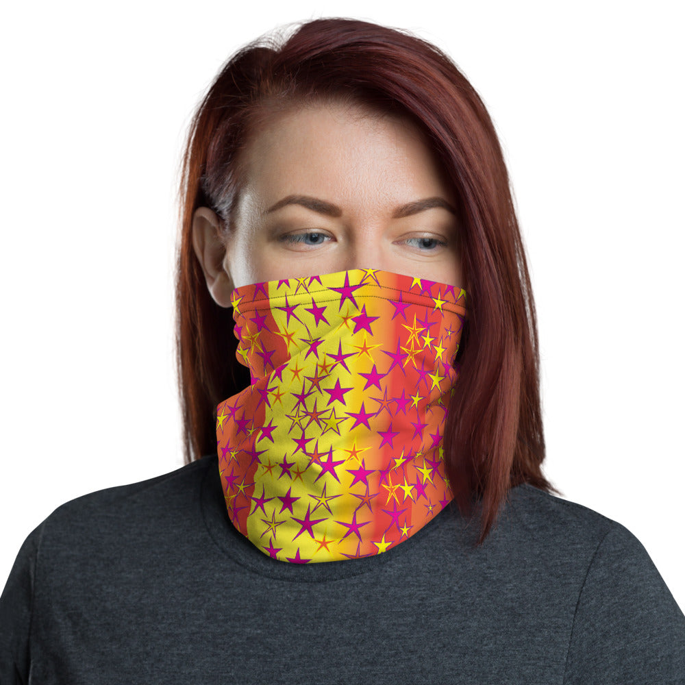 Big Pop Double Stars Unisex Neck Gaiter Face Mask