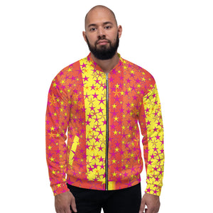 Big Pop Double Stars Unisex Bomber Jacket