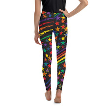 Load image into Gallery viewer, Love All Colors on Black Kid&#39;s/Youth Leggings