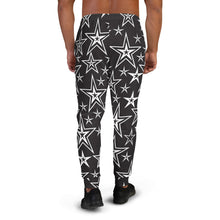 Load image into Gallery viewer, Rocking Classic White Stars on Black Men&#39;s Joggers