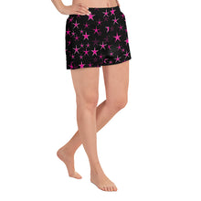 Load image into Gallery viewer, Pink Starlight Women&#39;s Athletic Short Shorts