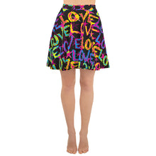 Load image into Gallery viewer, Love on Stars Women&#39;s Skater Skirt