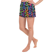 Load image into Gallery viewer, Love On Stars Women&#39;s Athletic Short Shorts